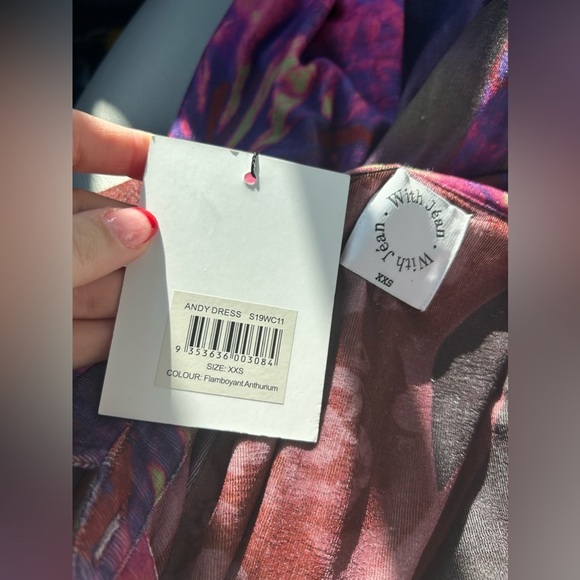 WITH JÉAN x Lord Newry Andy Dress Flamboyant Anthurium XXS NWT! - Picture 5 of 8